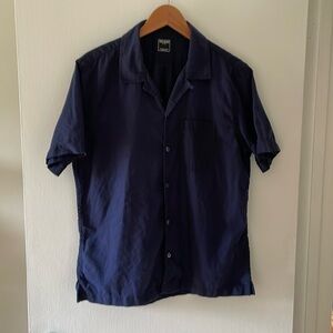 Todd Snyder short sleeve linen button front shirt